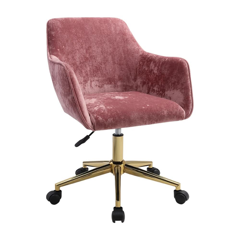 Premium Italian Velvet Accent Chair with Gold Base