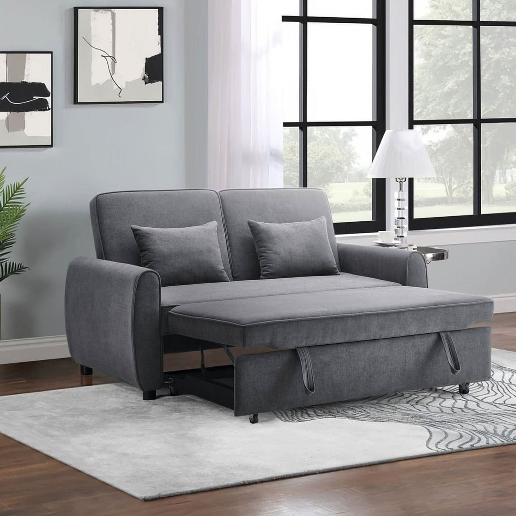 Convertible Pull Out Sofa Bed with Reclining Backrest