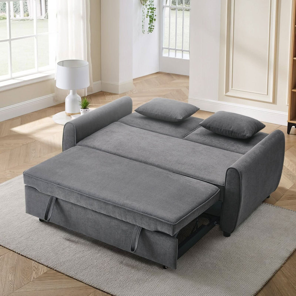 Convertible Pull Out Sofa Bed with Reclining Backrest