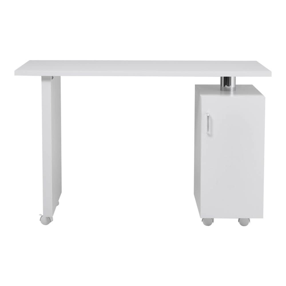 120cm White Manicure Table Salon Station with Storage