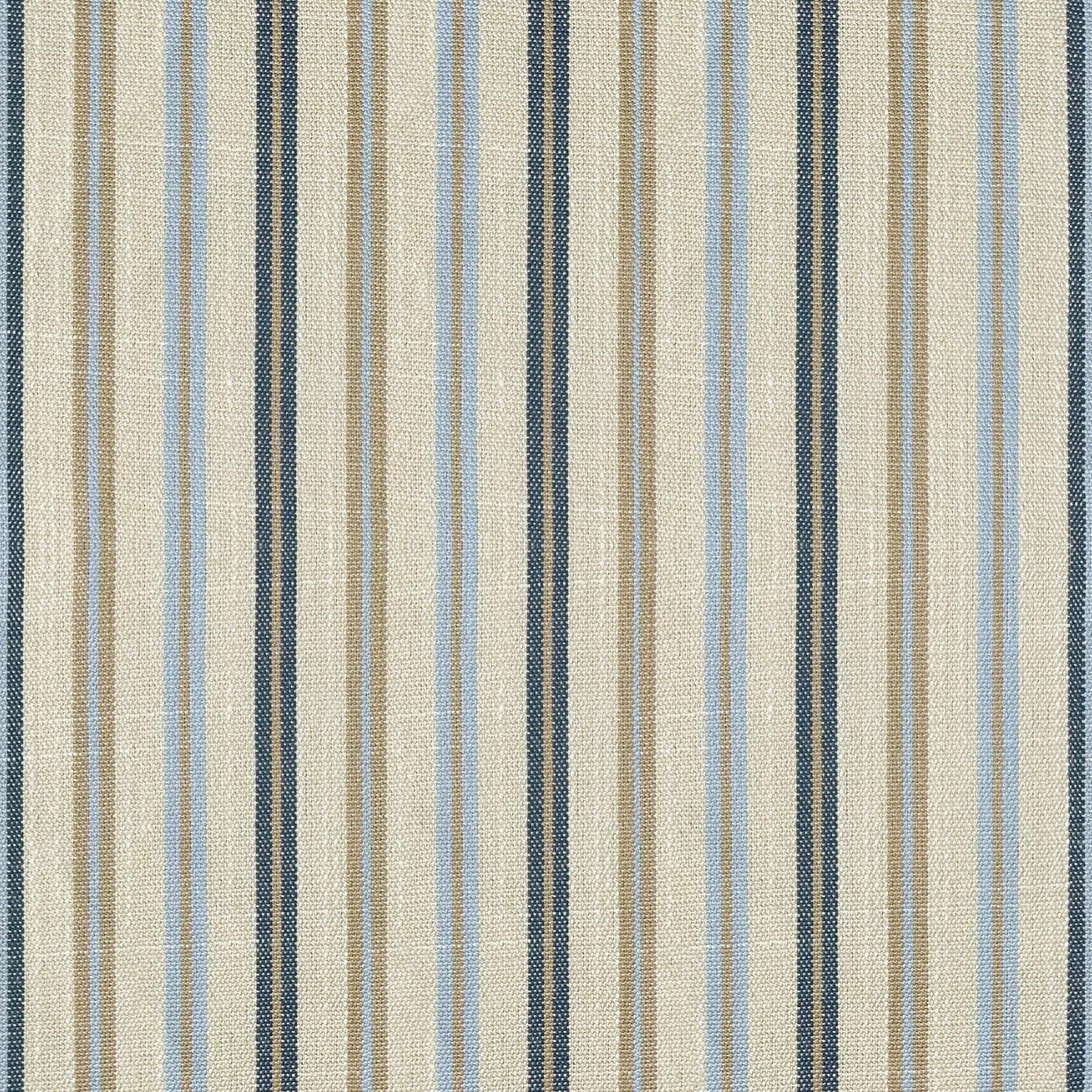 Cottonfy Blue Pinstripe 3 Seater Sofa with Removable Covers