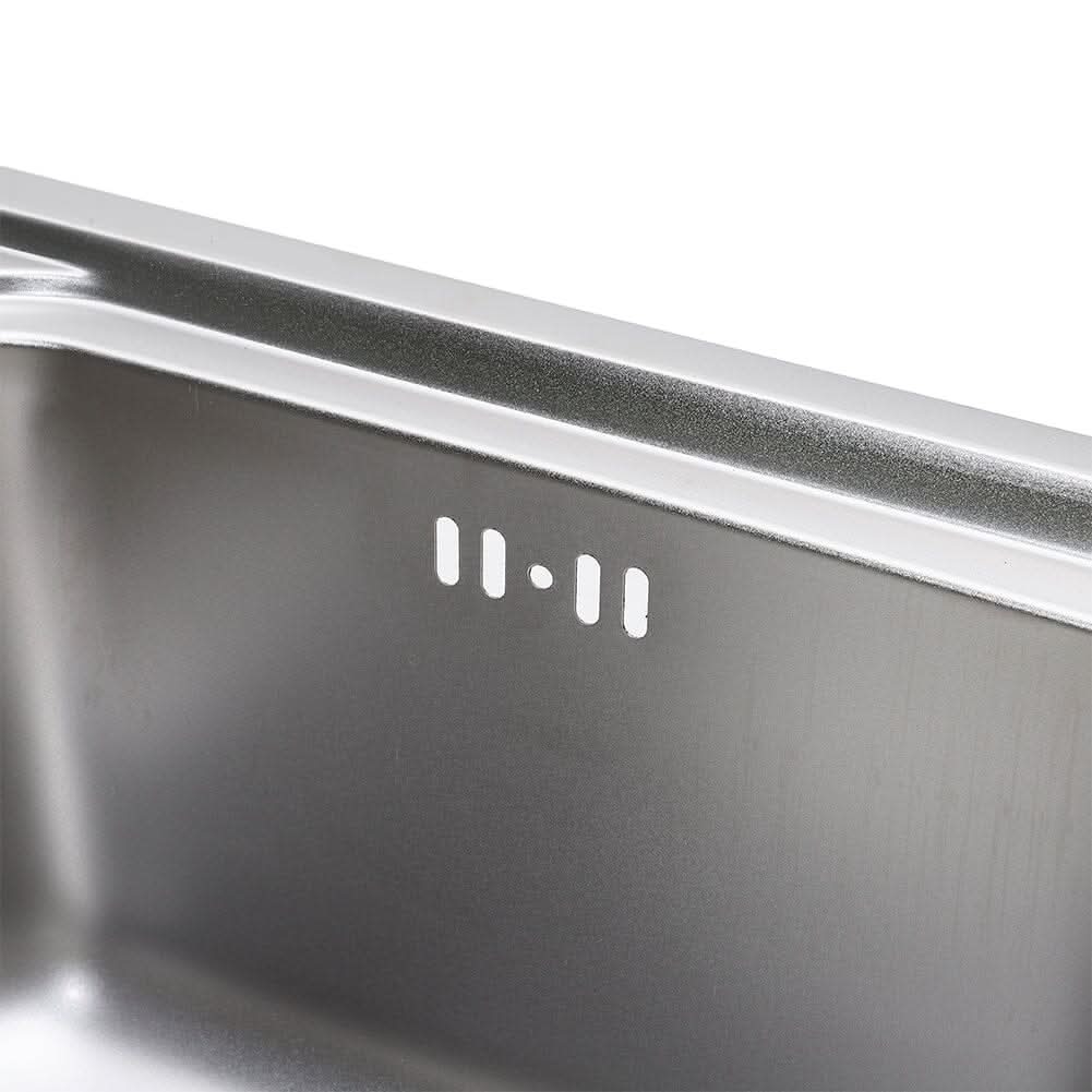 60/68cm W Stainless Steel Kitchen Sink Single Bowl Catering