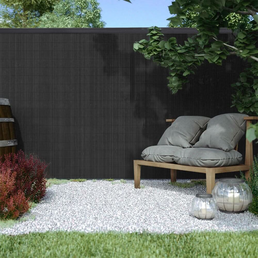 Dark Grey Garden Fence Outdoor Privacy Screen