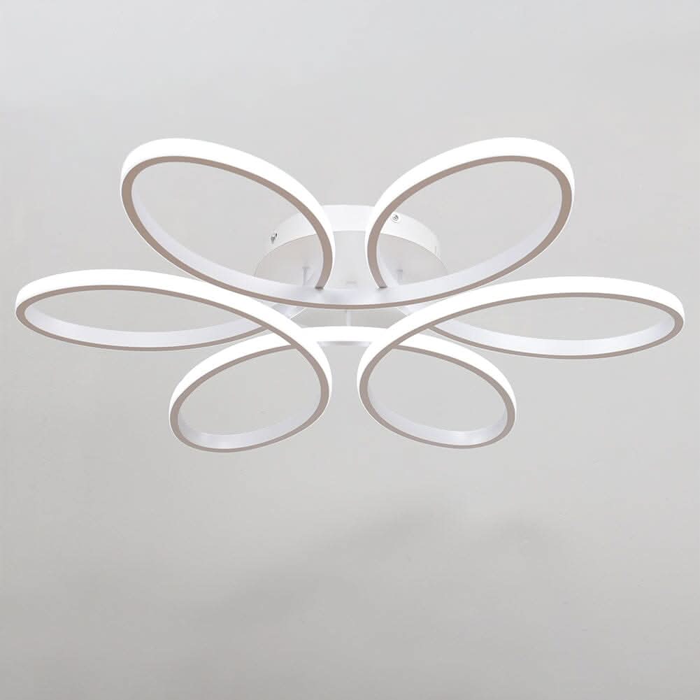 Floral Shape 6 Rings LED Ceiling Light Non-Dimmable