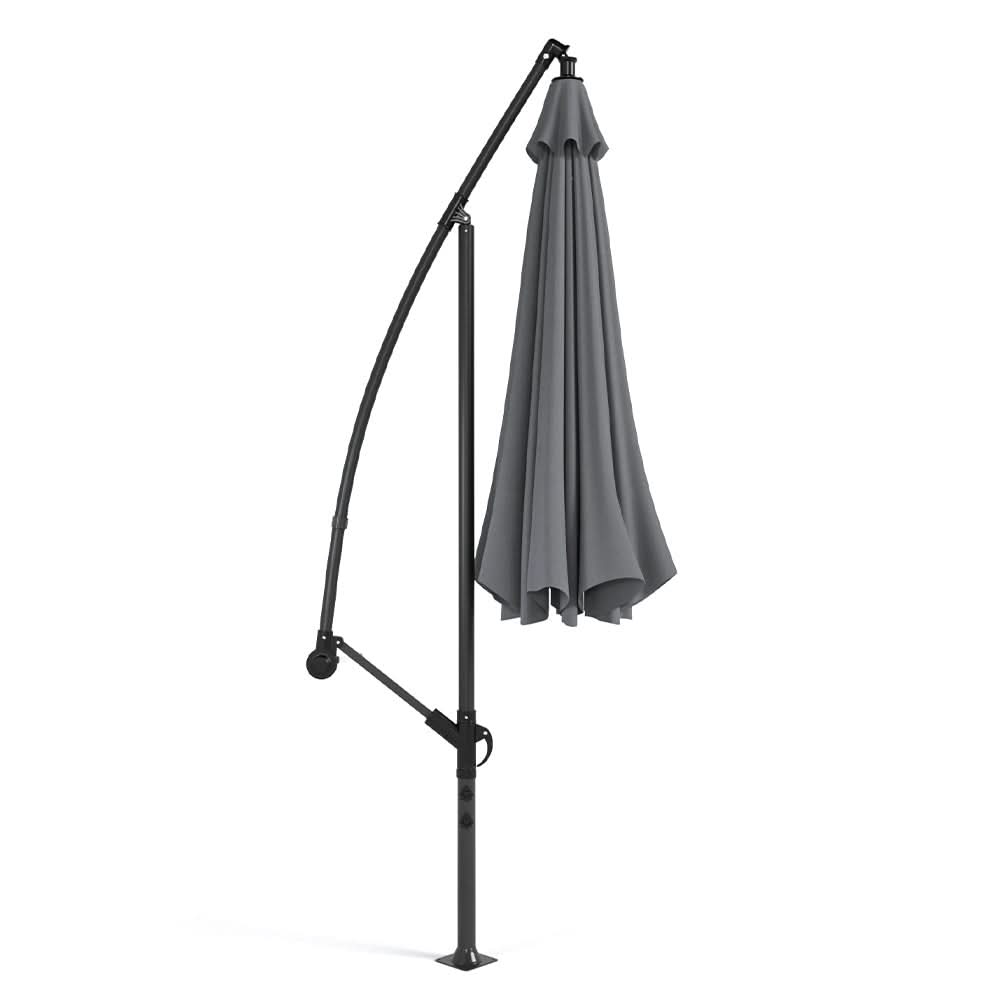 3M Sun Parasol Hanging Banana Umbrella Dark Grey