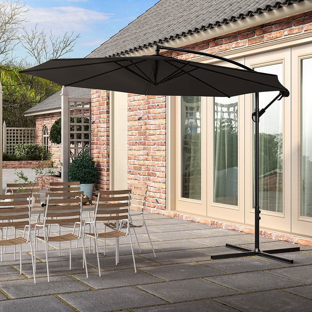 3M Sun Parasol Black Hanging Banana Umbrella