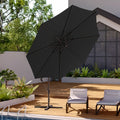 3M Sun Parasol Black Hanging Banana Umbrella