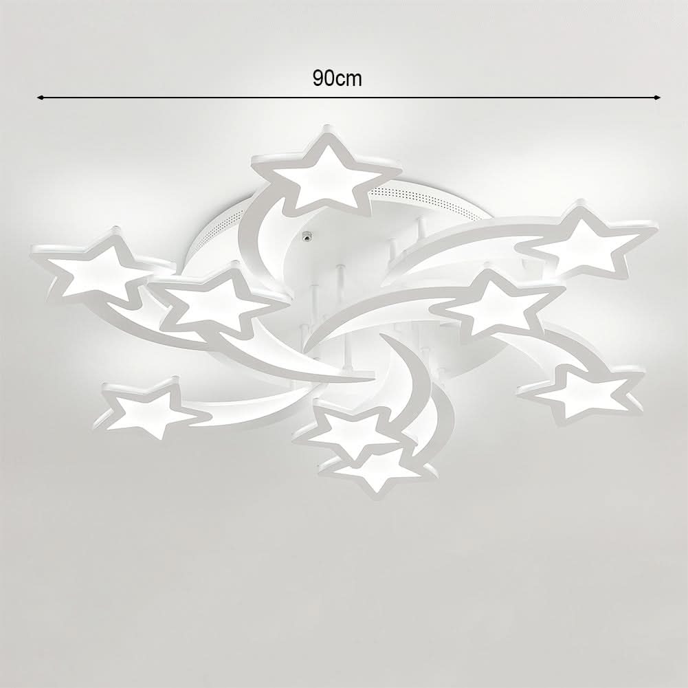 LED Ceiling Light Fixture with Star Lampshades