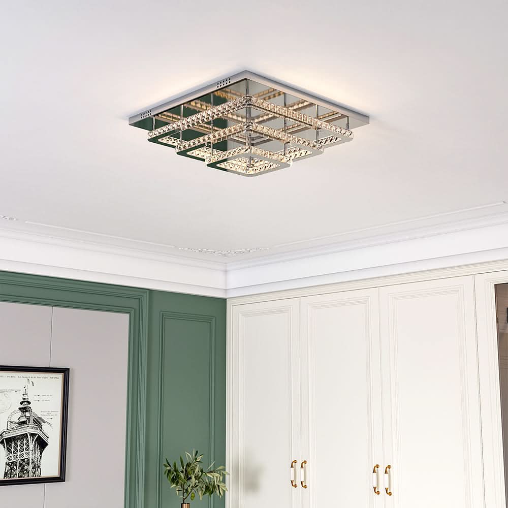 60cm Wide 86W LED Crystal Ceiling Lights Pendant Chandelier Lamp