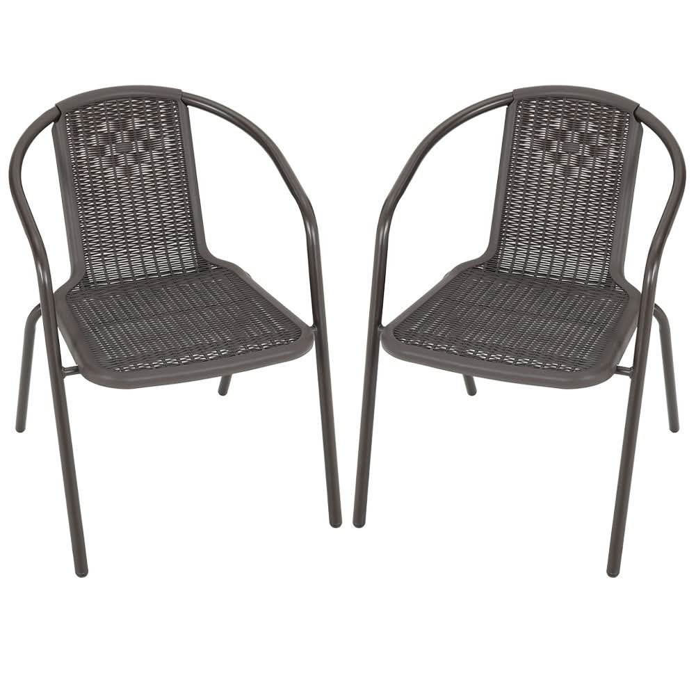 2/4/6 Seater Garden Round Table With Umbrella Hole or Outdoor Chairs