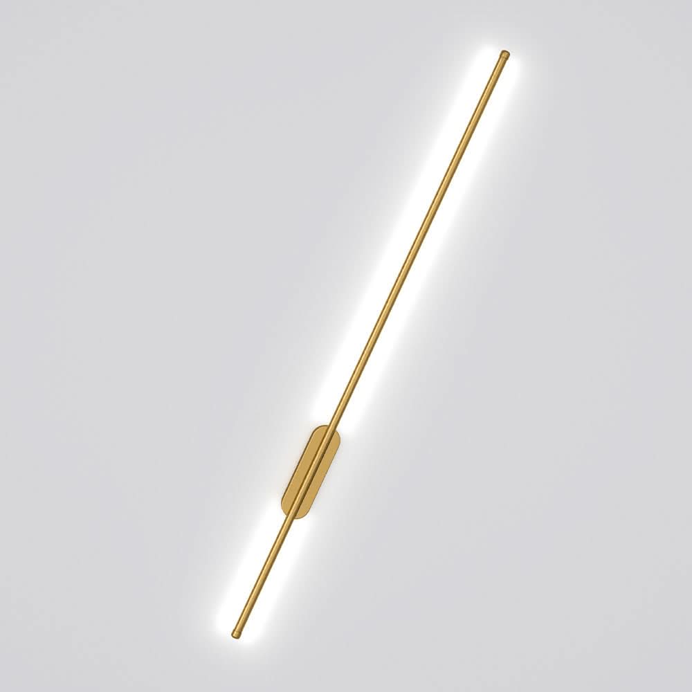 Modern Gold Aluminum Linear LED Wall Lighting Fixture 100cm