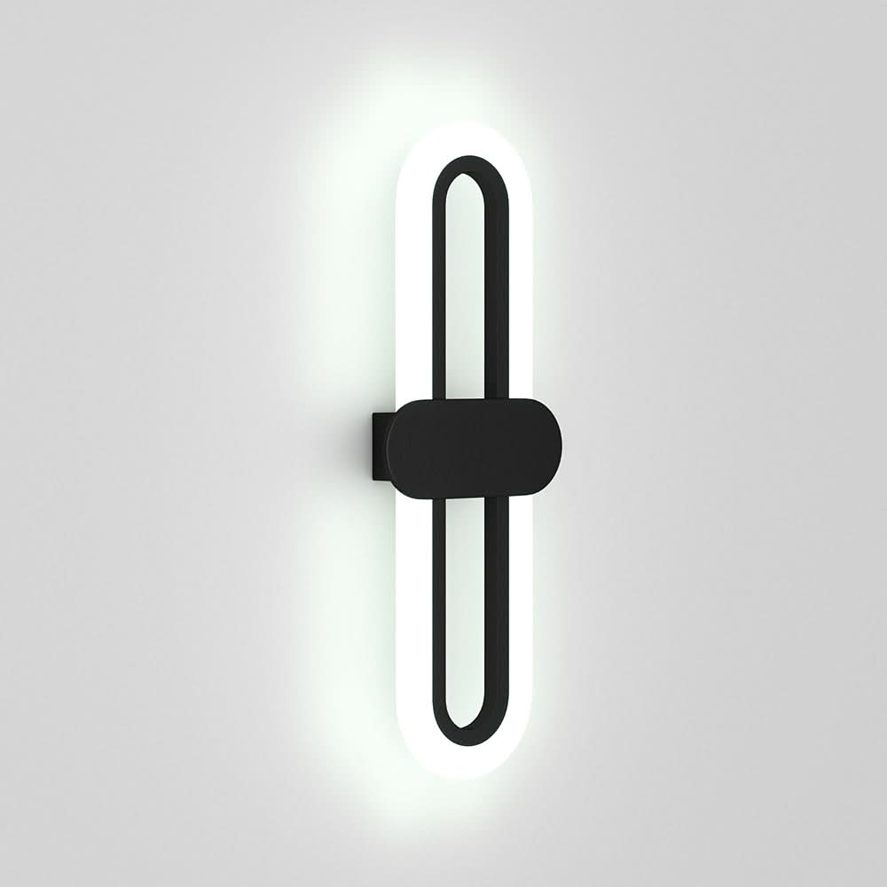 Modern Oval LED Wall Light with Acrylic Shade