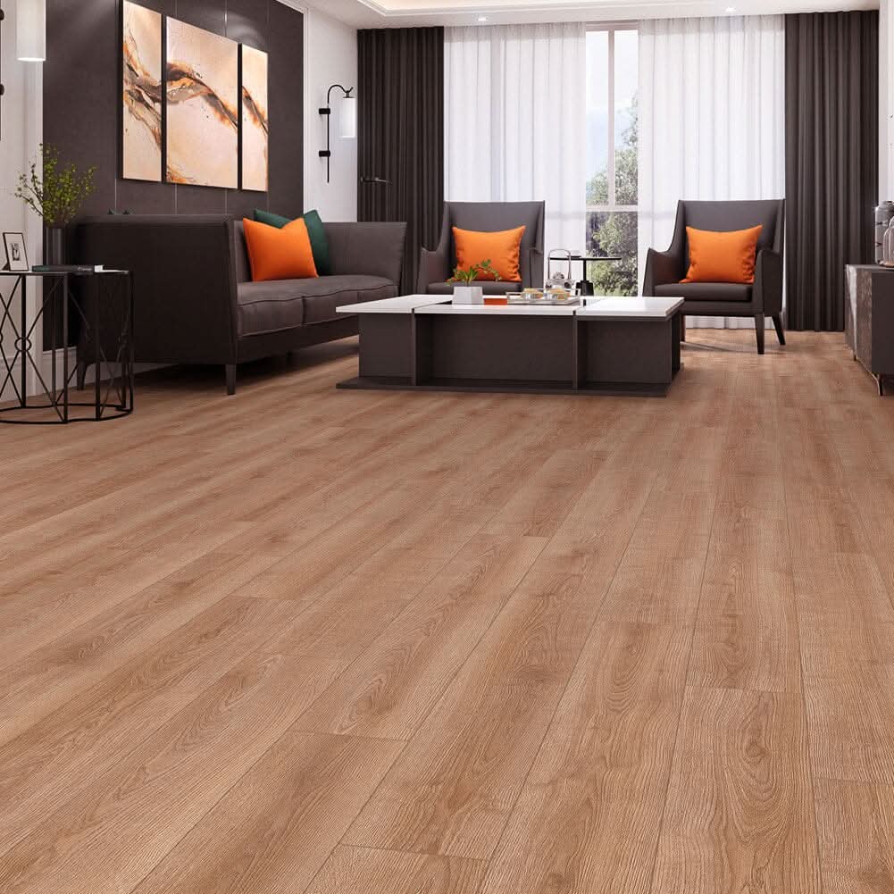 36/72Pcs Modern PVC Wood-Look Peel and Stick Floor Tiles