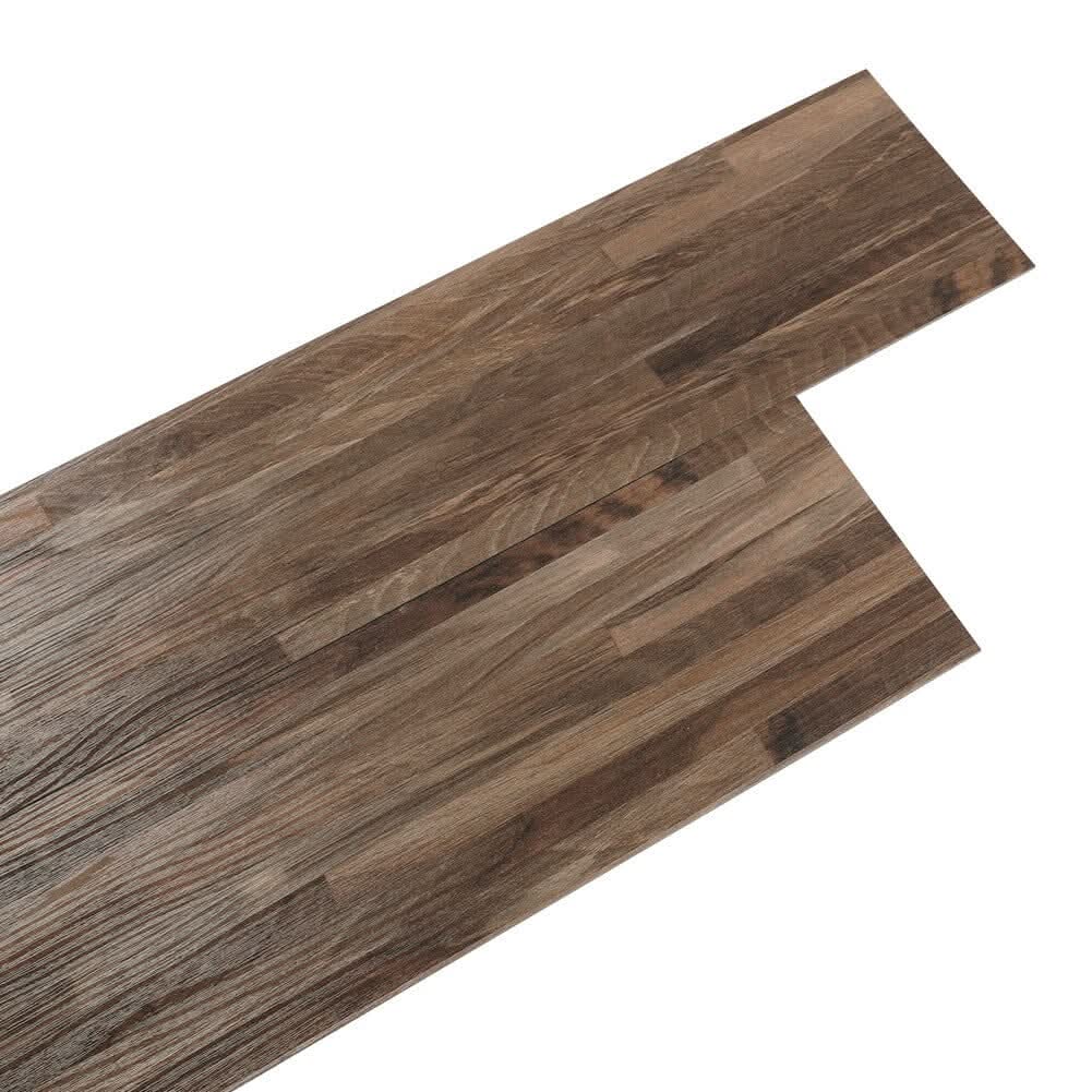 36/72Pcs Modern PVC Wood-Look Peel and Stick Floor Tiles