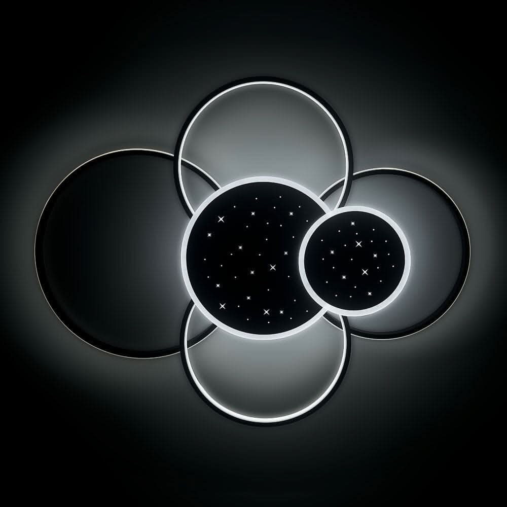 115W Modern 5 Rings LED Ceiling Light White Light