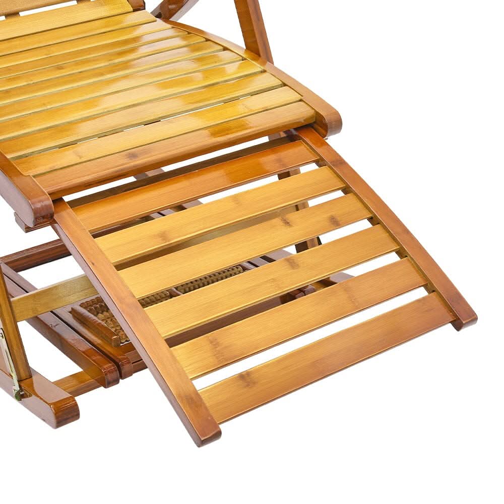 Bamboo Rocking Chair Foldable Recliner