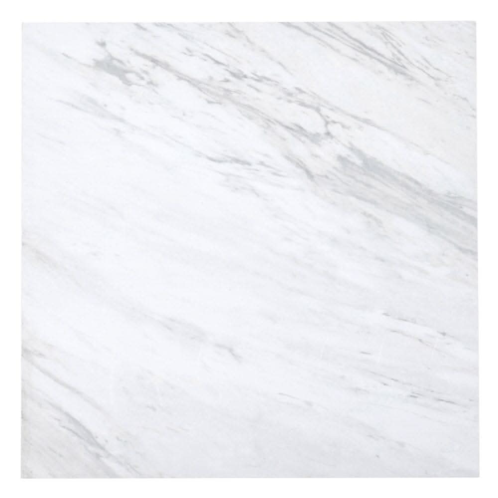 24/48Pcs White Square Stone Effect Floor Tiles