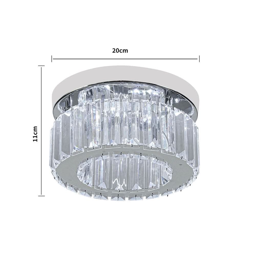 Modern Round Crystal Ceiling Light