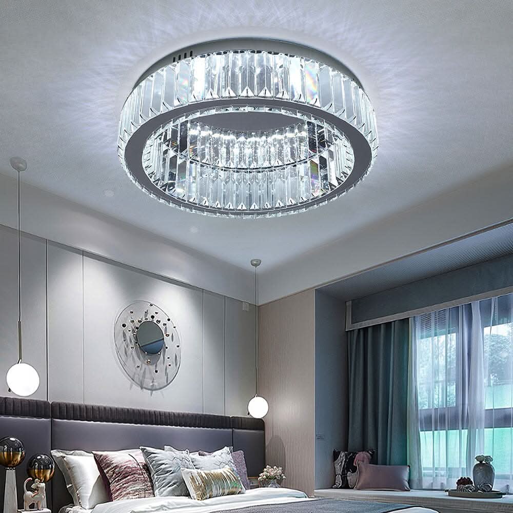 50cm Dia Modern Round Crystal Ceiling Light