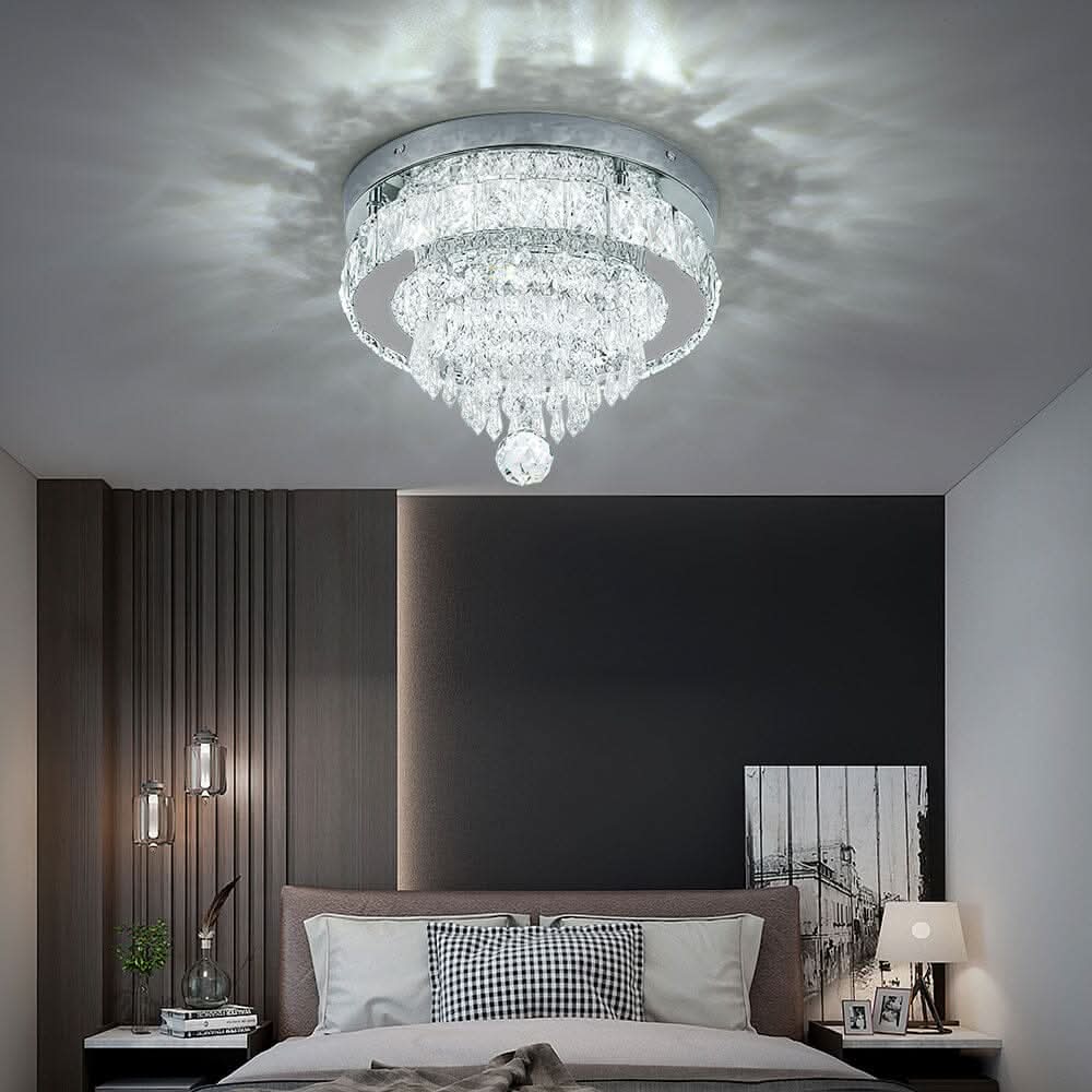 Elegant Crystal Round Ceiling Light