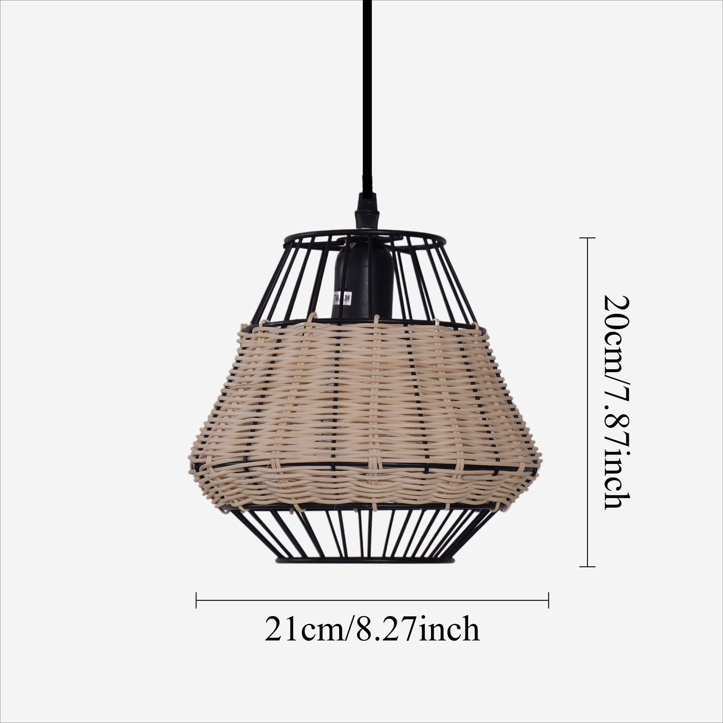 Glyph-Lightsin Hexagonal Woven Pendant Light for Natural Warmth and Modern Style