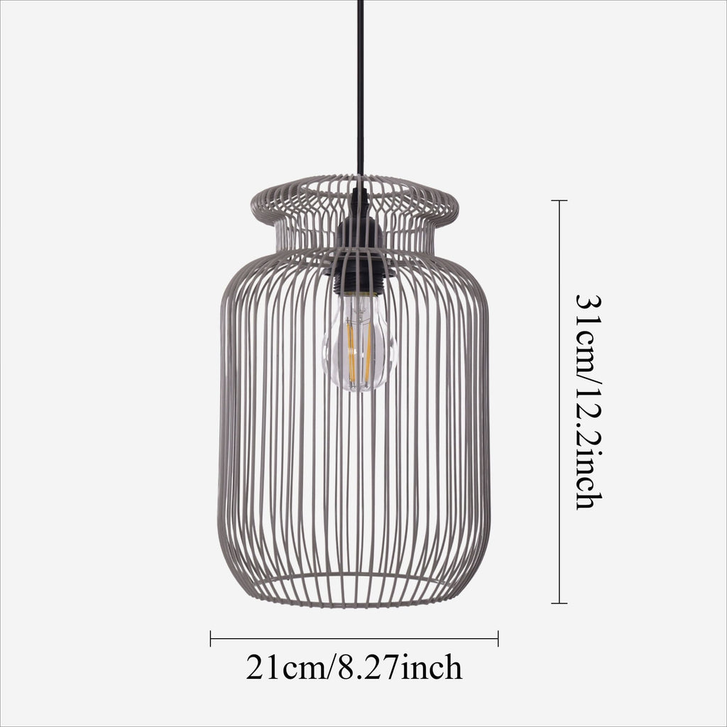 Glyph-Lightsin Sleek Modern Grey Iron Pendant Light for Home Decor