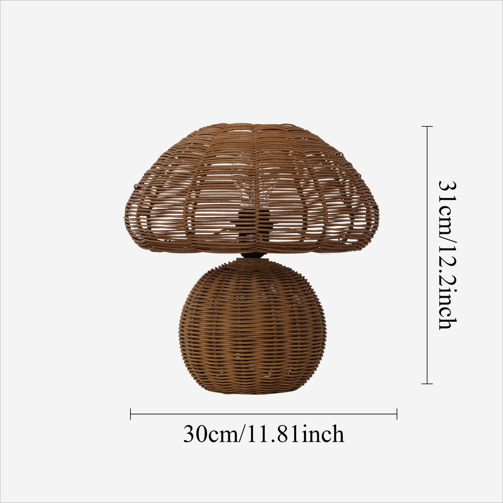 Lightsin Handcrafted Mushroom-Shaped Table Lamp for Home Decor