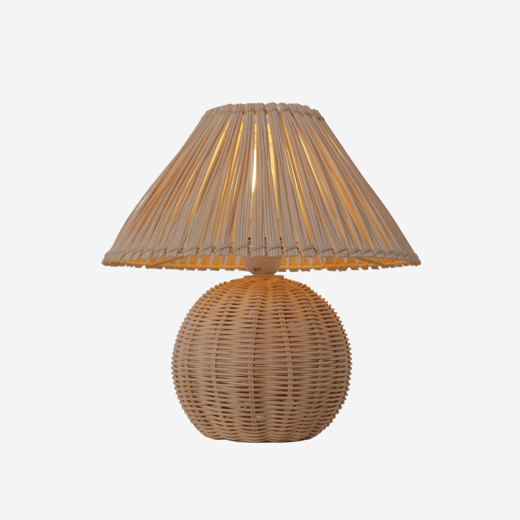 Lightsin Eco-friendly Handwoven Rattan Table Lamp
