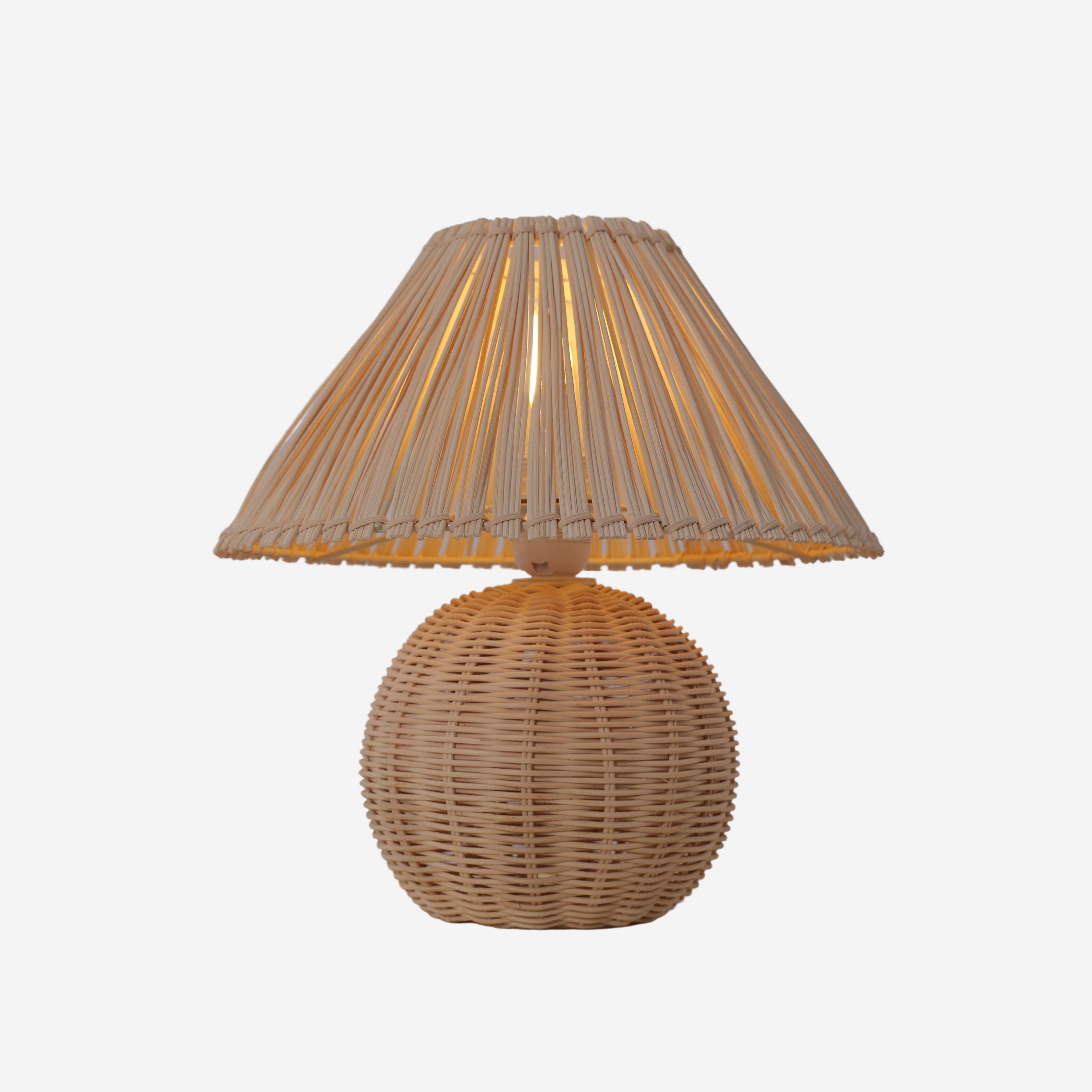 Lightsin Eco-friendly Handwoven Rattan Table Lamp