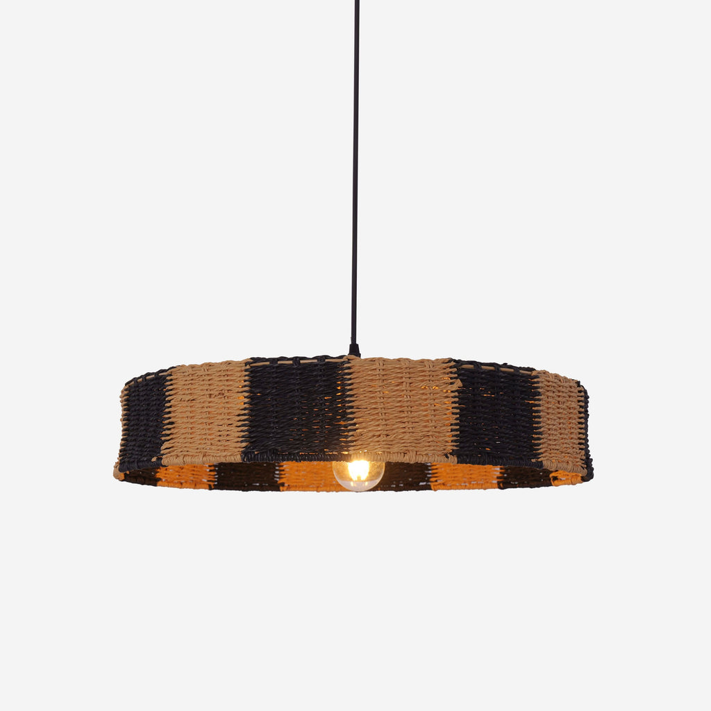 Lightsin Handwoven Paper Rope Pendant Light for a Warm Modern Glow