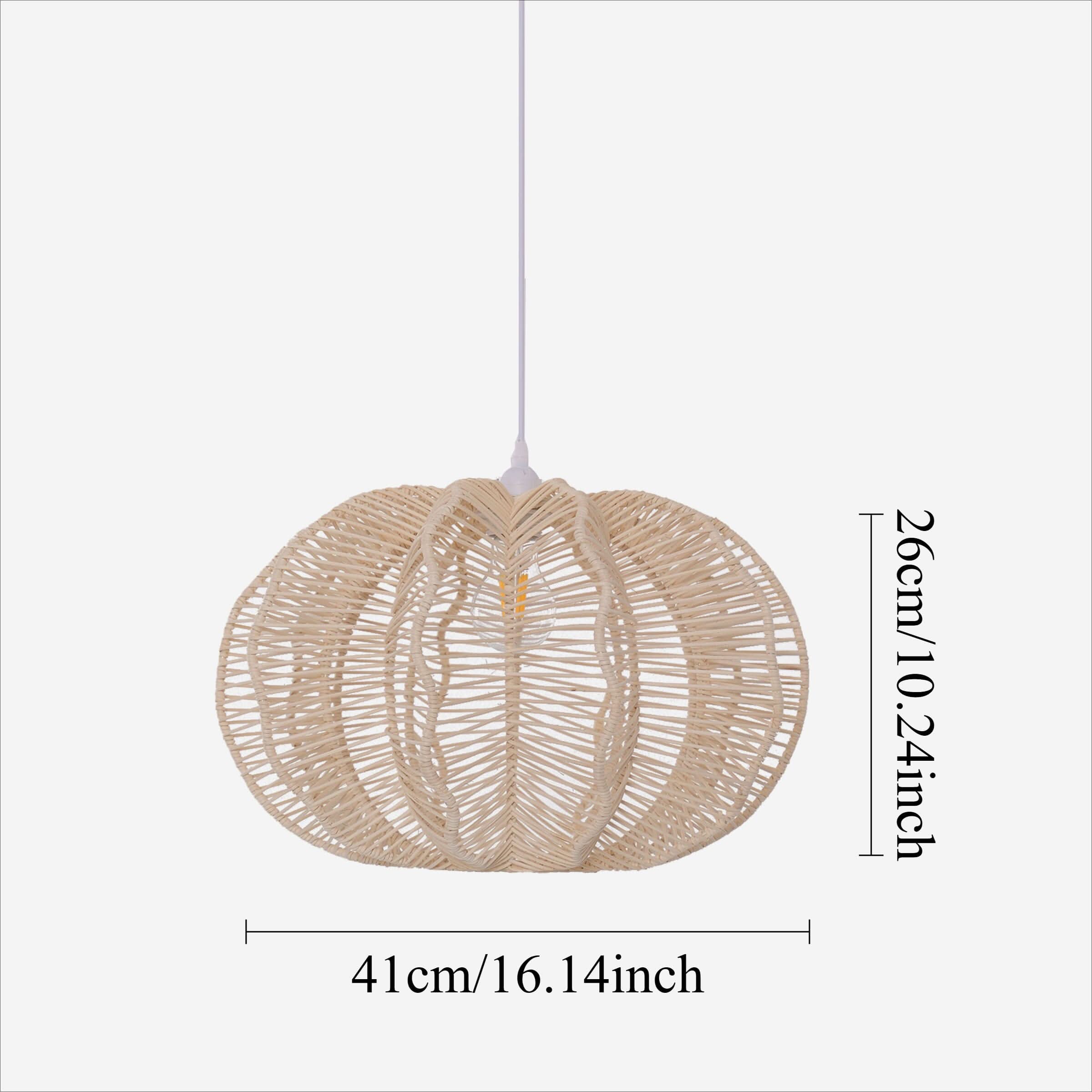 Lightsin Woven Rattan Ceiling Light for a Serene Ambiance