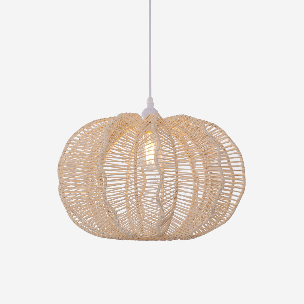 Lightsin Woven Rattan Ceiling Light for a Serene Ambiance