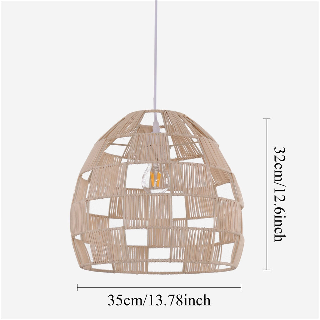Lightsin Handwoven Rattan Pendant Light for a Warm & Stylish Ambiance