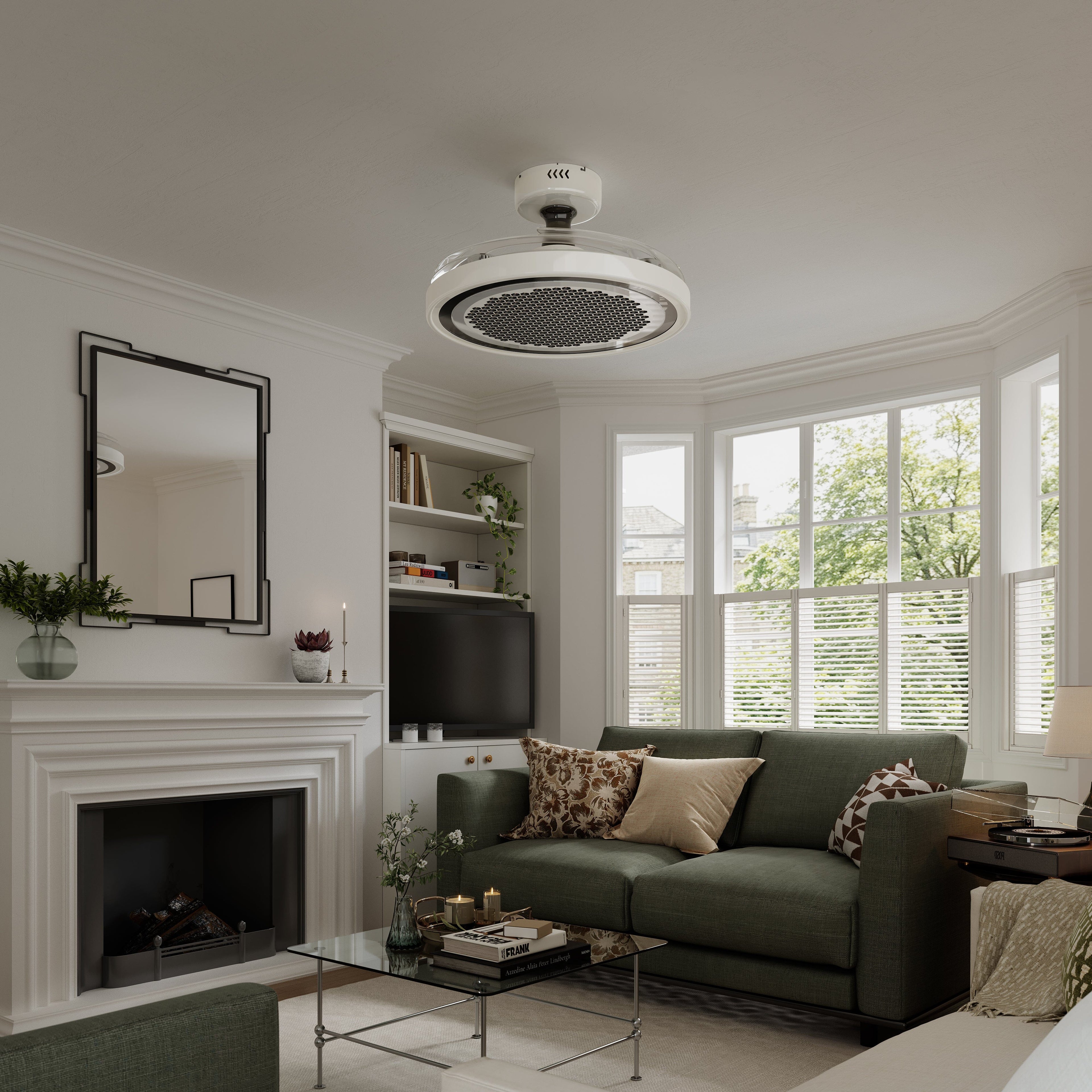 Lightsin 48 Inch Ceiling Fan with Timer and Reversible Motor