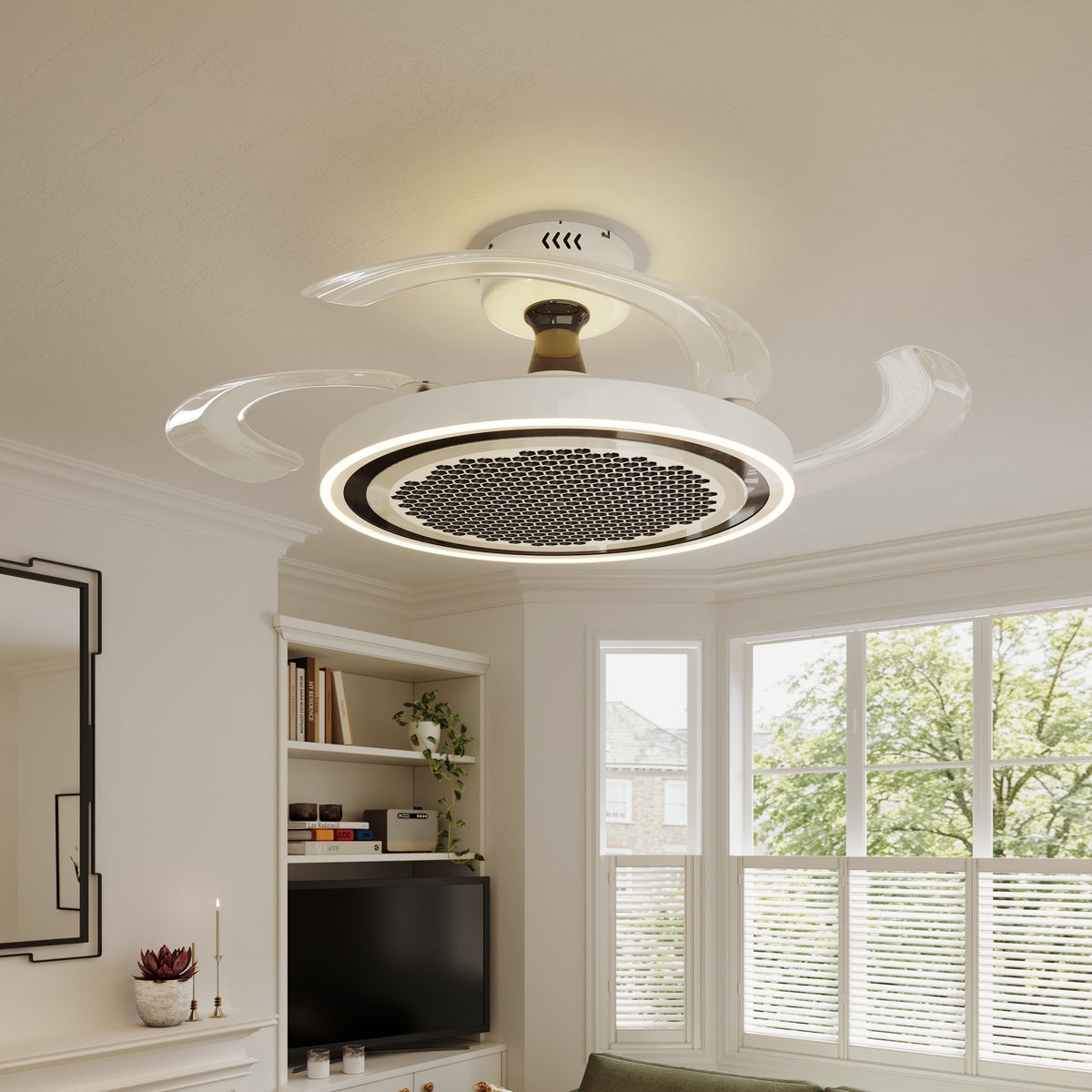 Lightsin 48 Inch Ceiling Fan with Timer and Reversible Motor