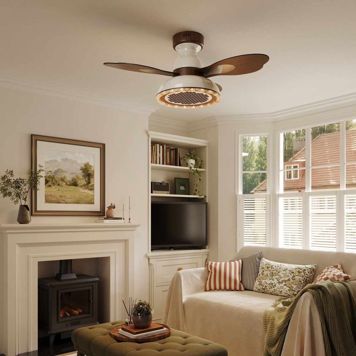 Lightsin 36 Inch Ceiling Fan with Quiet Reversible DC Motor