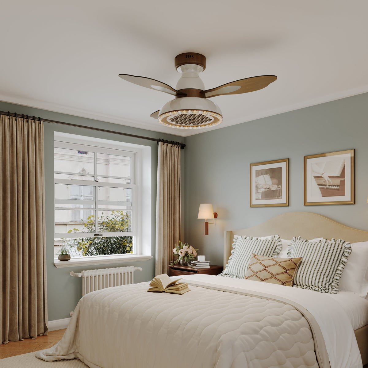 Lightsin 36 Inch Ceiling Fan with Quiet Reversible DC Motor