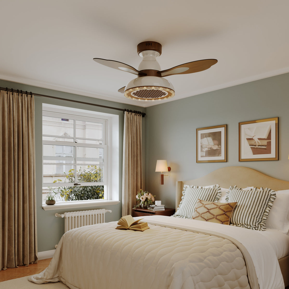Lightsin 36 Inch Ceiling Fan with Quiet Reversible DC Motor