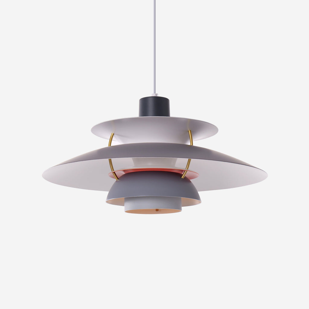 Grey and White Modern Minimalist Pendant Light