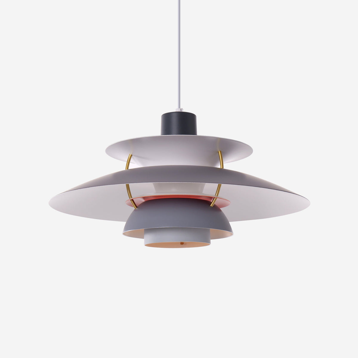 Grey and White Modern Minimalist Pendant Light