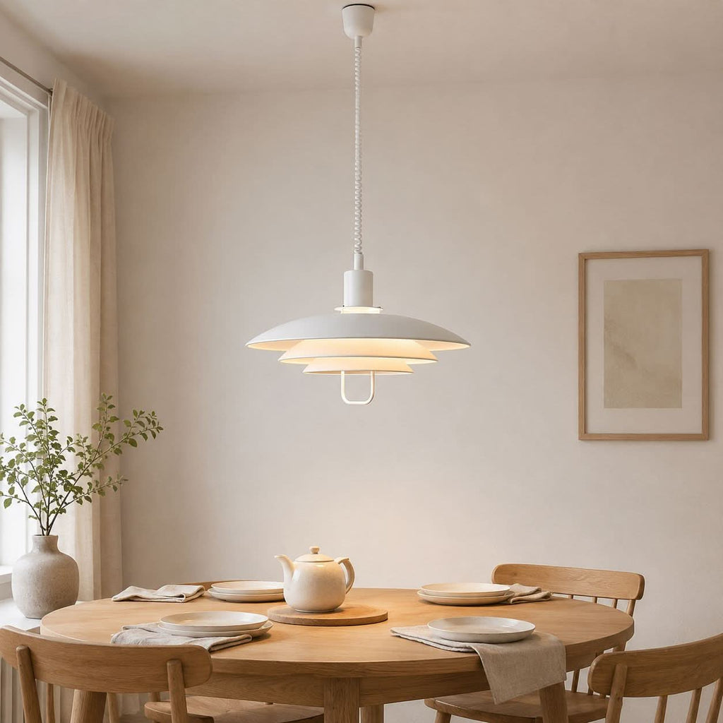 White Modern Minimalist Pendant Light