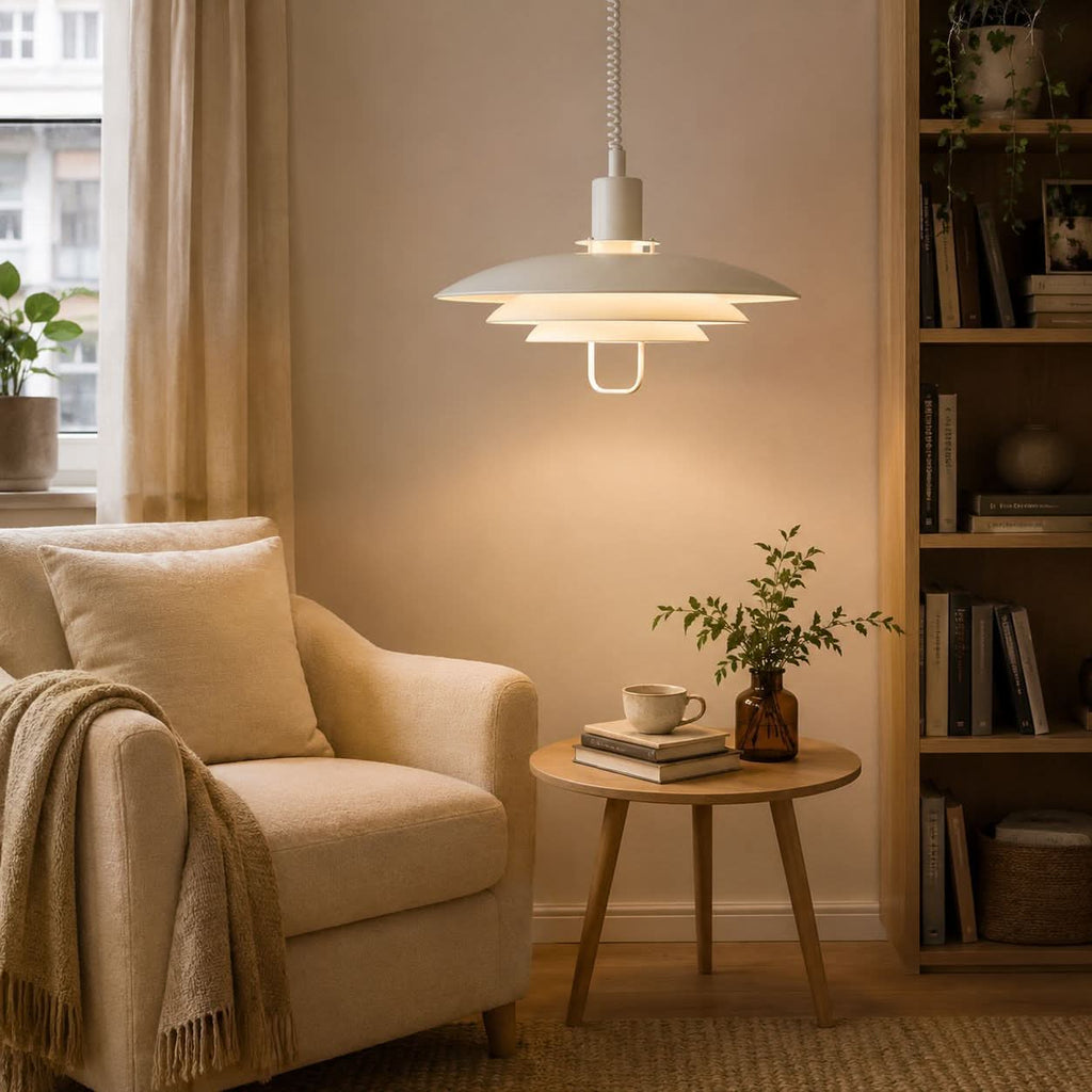 White Modern Minimalist Pendant Light