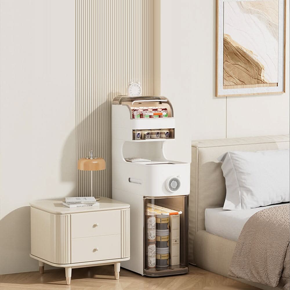18cm 5-Tier Slim Plastic Storage Cabinet (18×37.5×95cm)