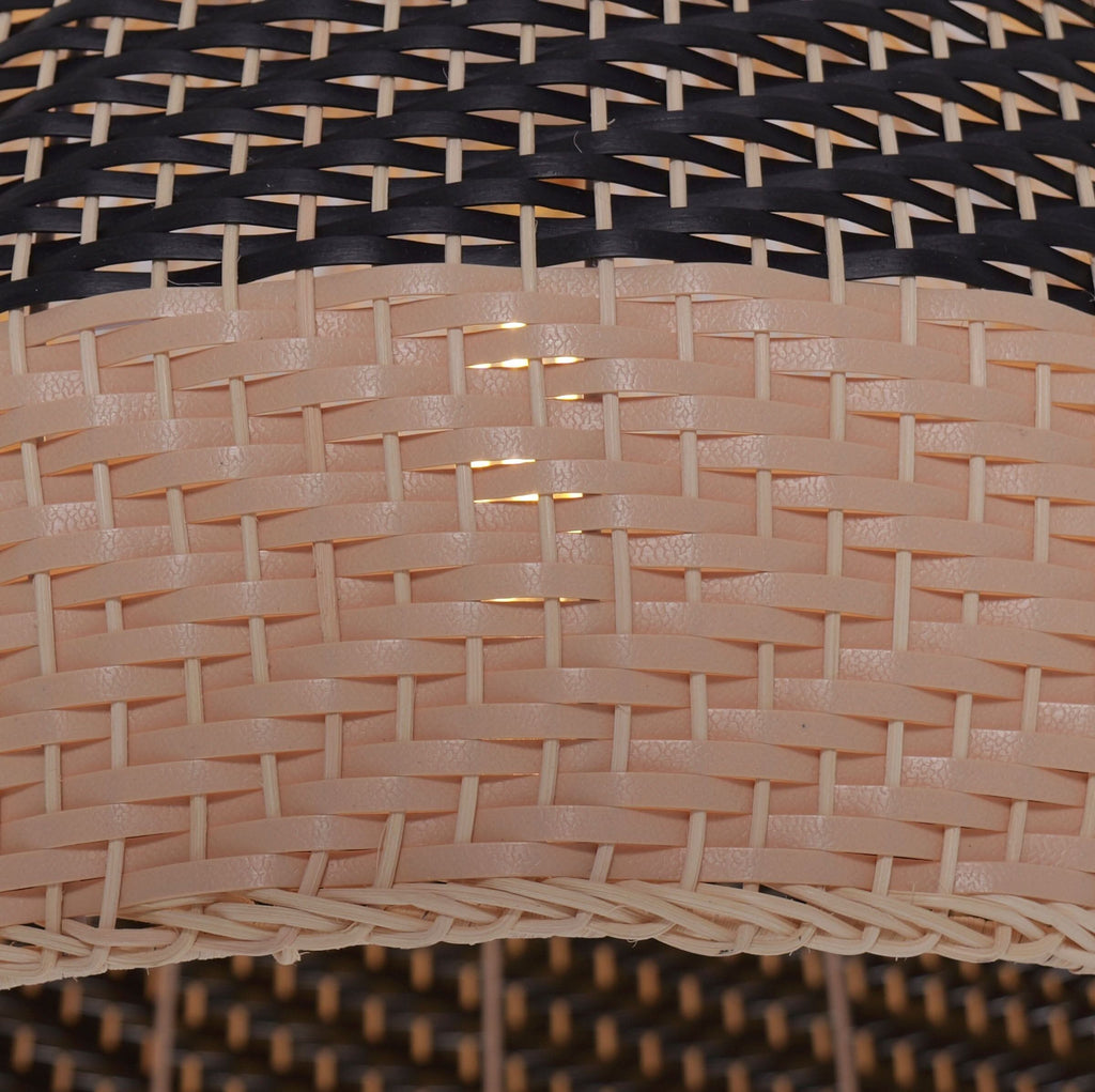 Lightsin Handwoven Rattan Pendant Light – Natural Woven Ceiling Light for Kitchen, Bedroom & Living Room