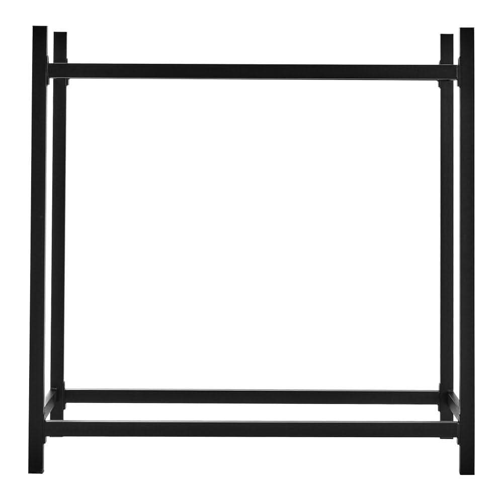 122cm W Iron Black Firewood Logs Holder Indoor Outdoor