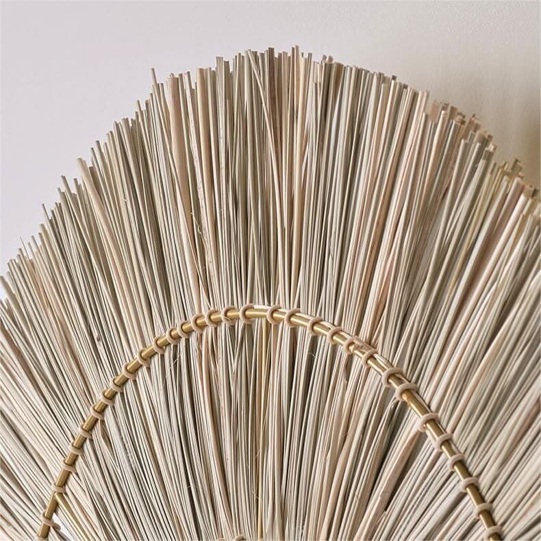 Lightsin Wabi-Sabi Vintage Woven Grass Bedside Wall Lamp