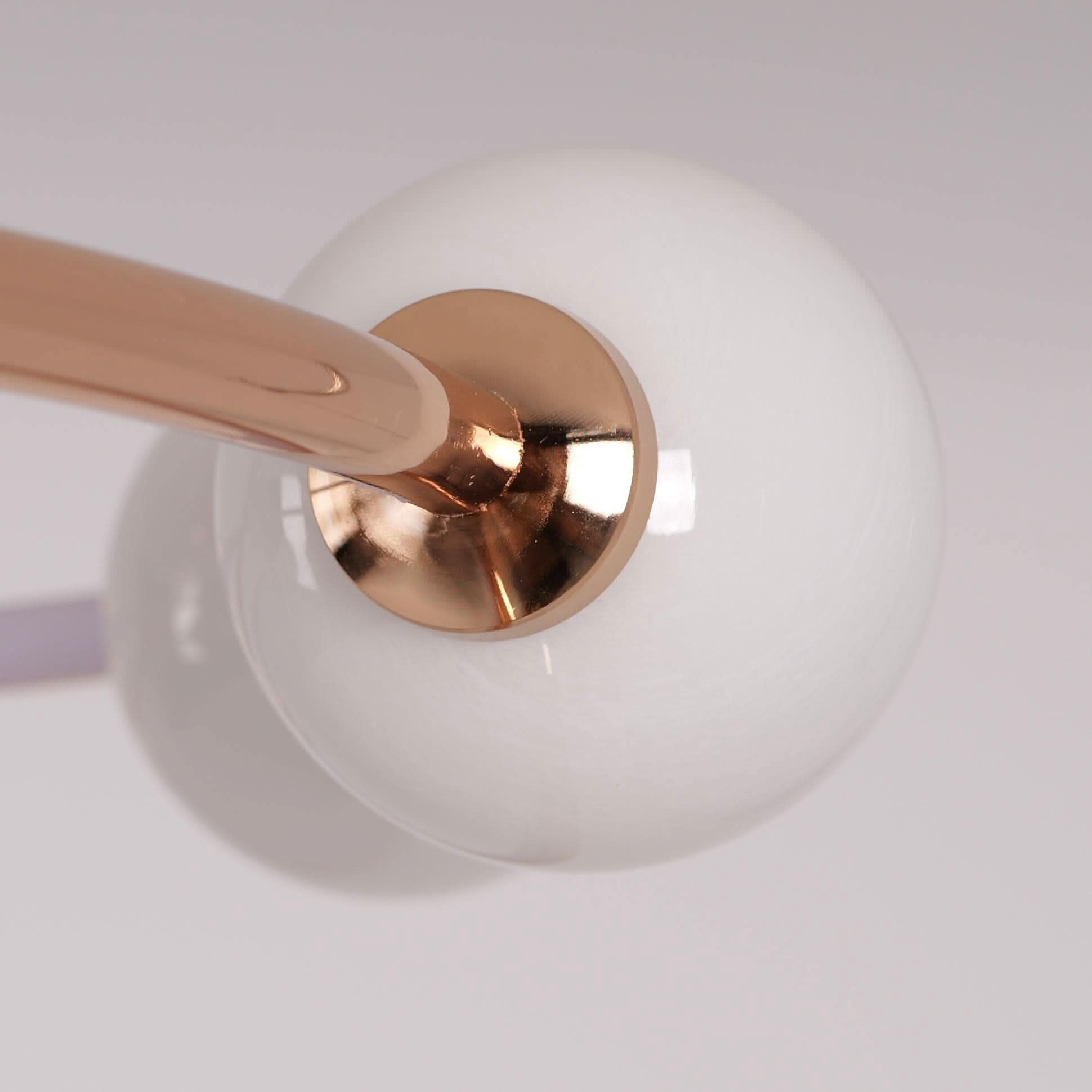 Lightsin Modern Gold LED Ceiling Light with Glass Globes and Colour Changing