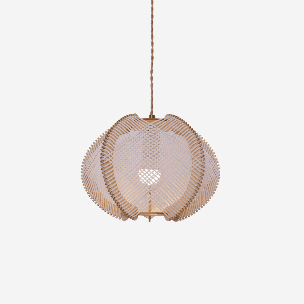 Lightsin Charming Ceiling Light Rustic Elegance with Paper Rope