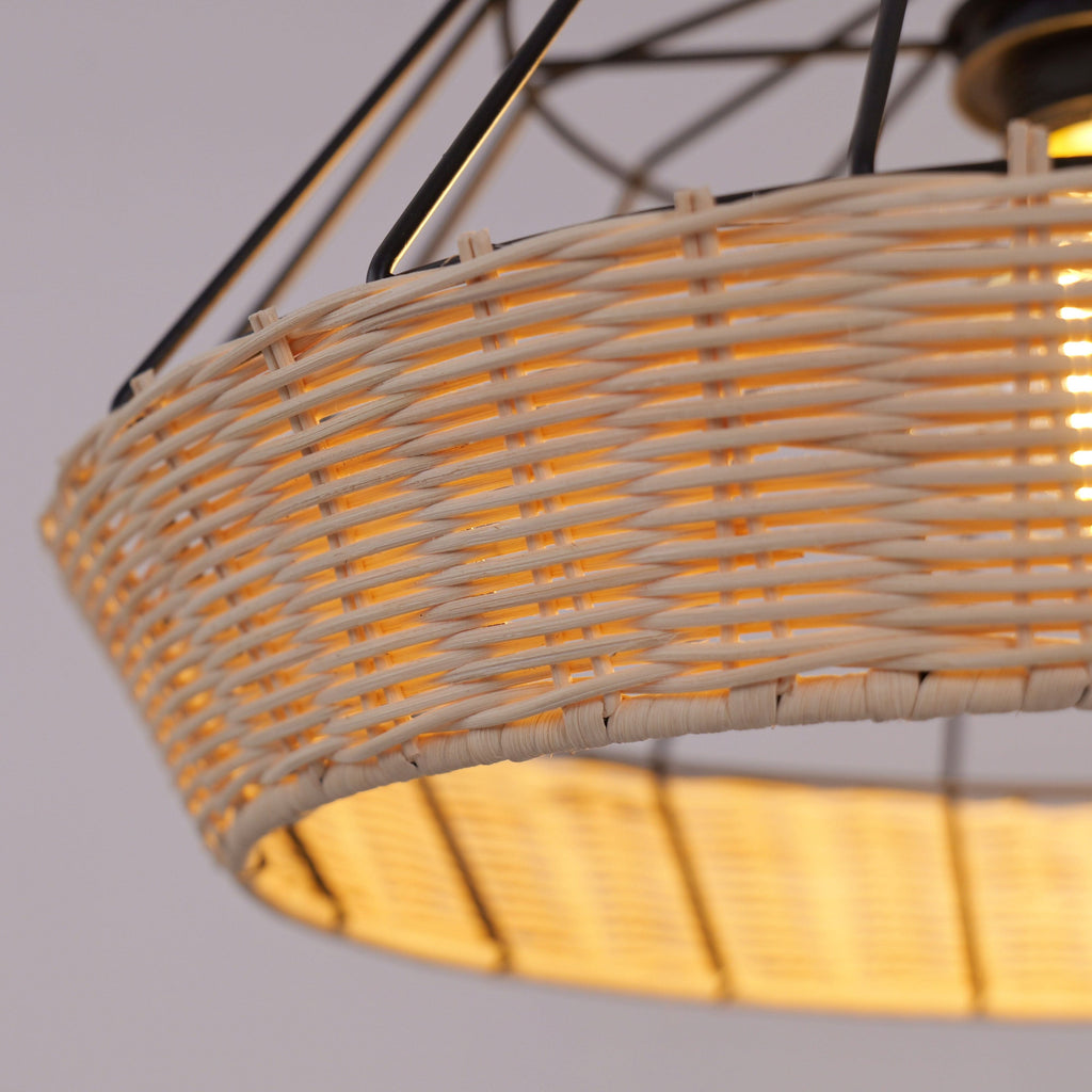 Glyph-Lightsin Geometric Bamboo Pendant Light for a Touch of Natural Modernity
