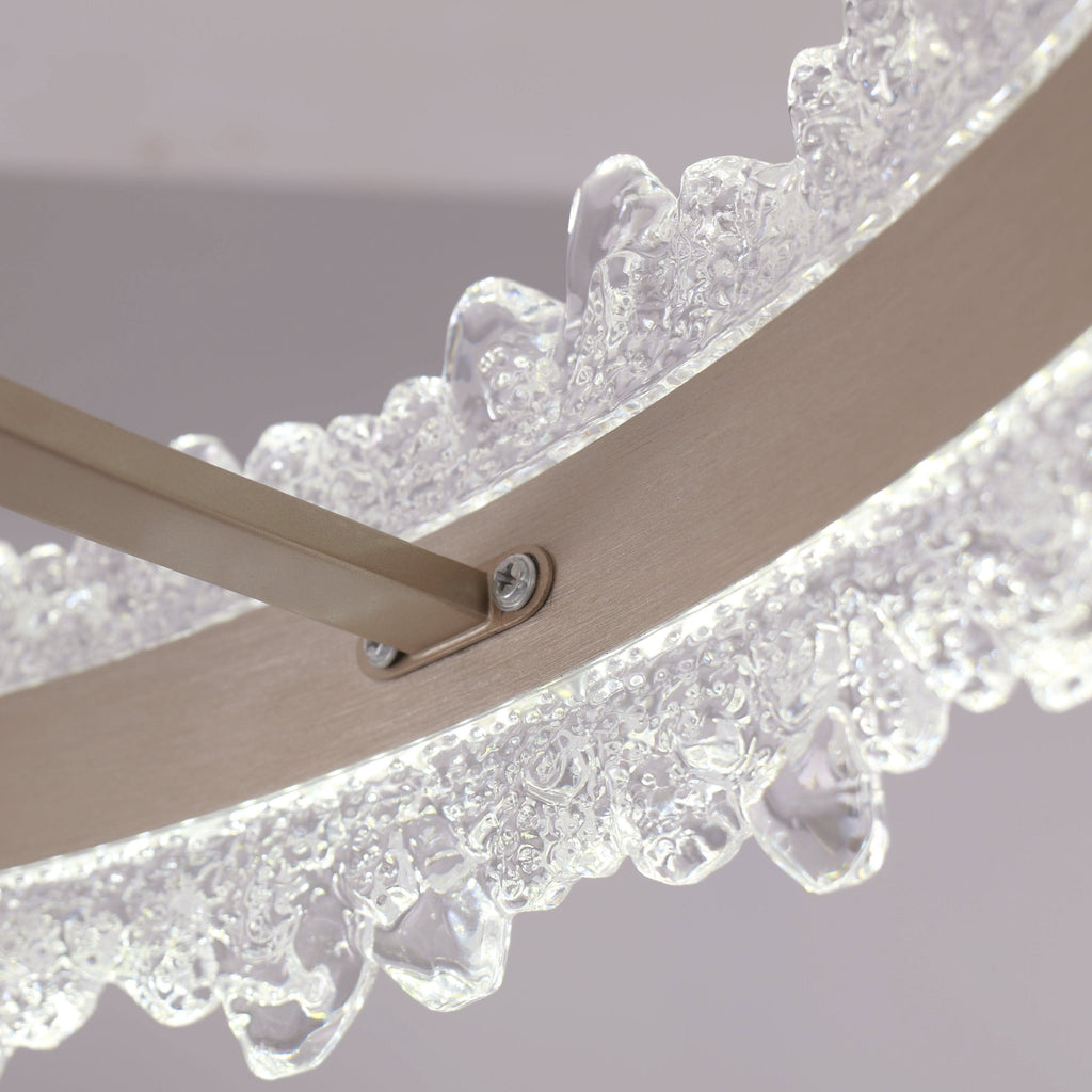Lightsin Modern Gold Halo Ceiling Fan Light with Remote, 6 Speeds & 3 Colour Temperatures